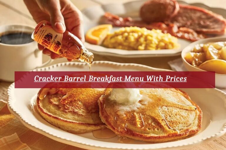 Cracker Barrel Breakfast Menu